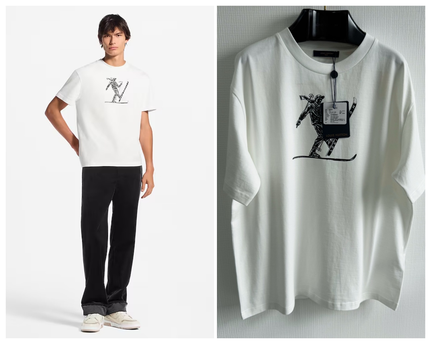 【頂級】LV Printed Signature Short-Sleeved T-Shirt 純棉短袖T恤