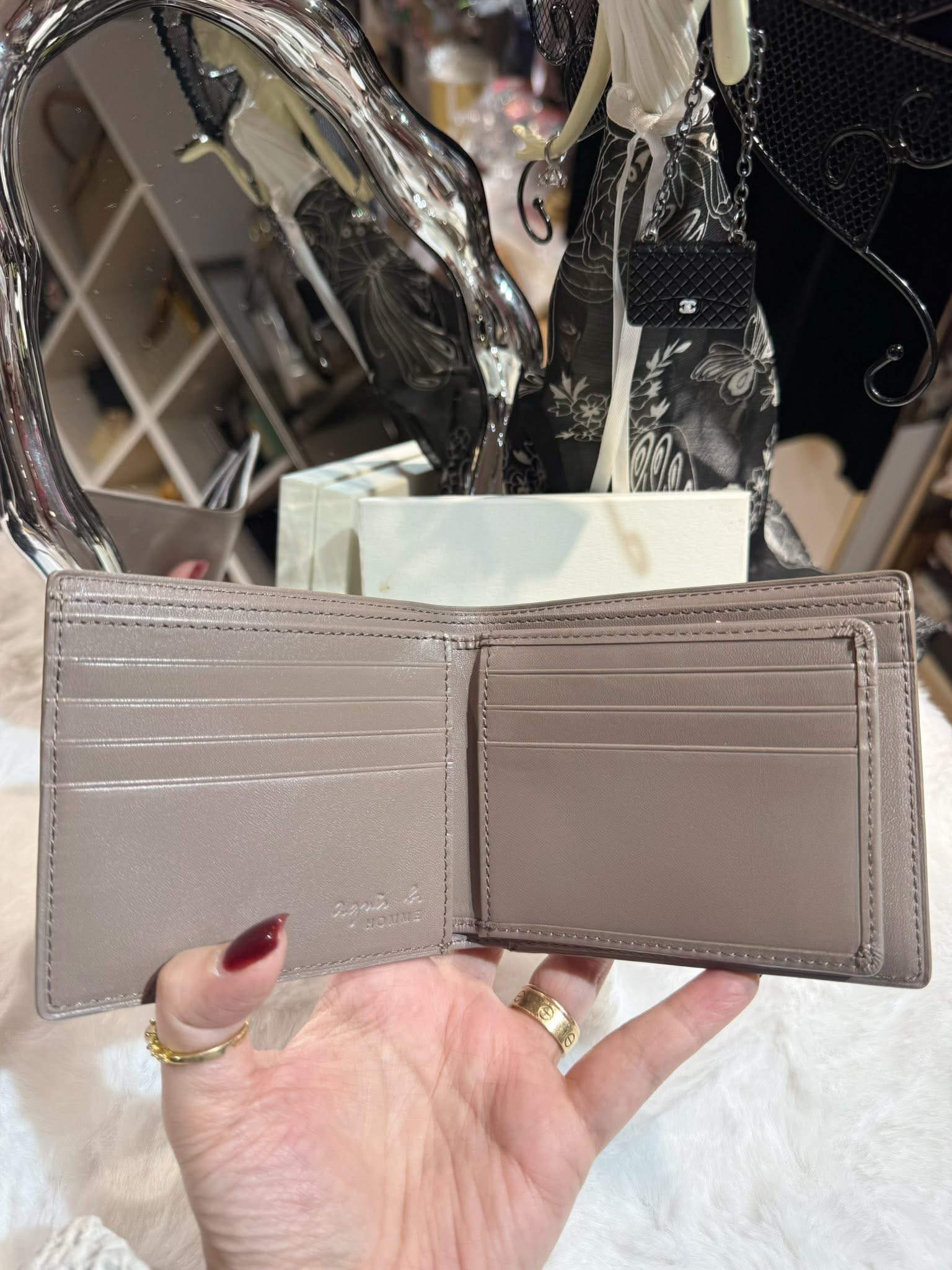 Agnes b wallet 1205/Khaki
