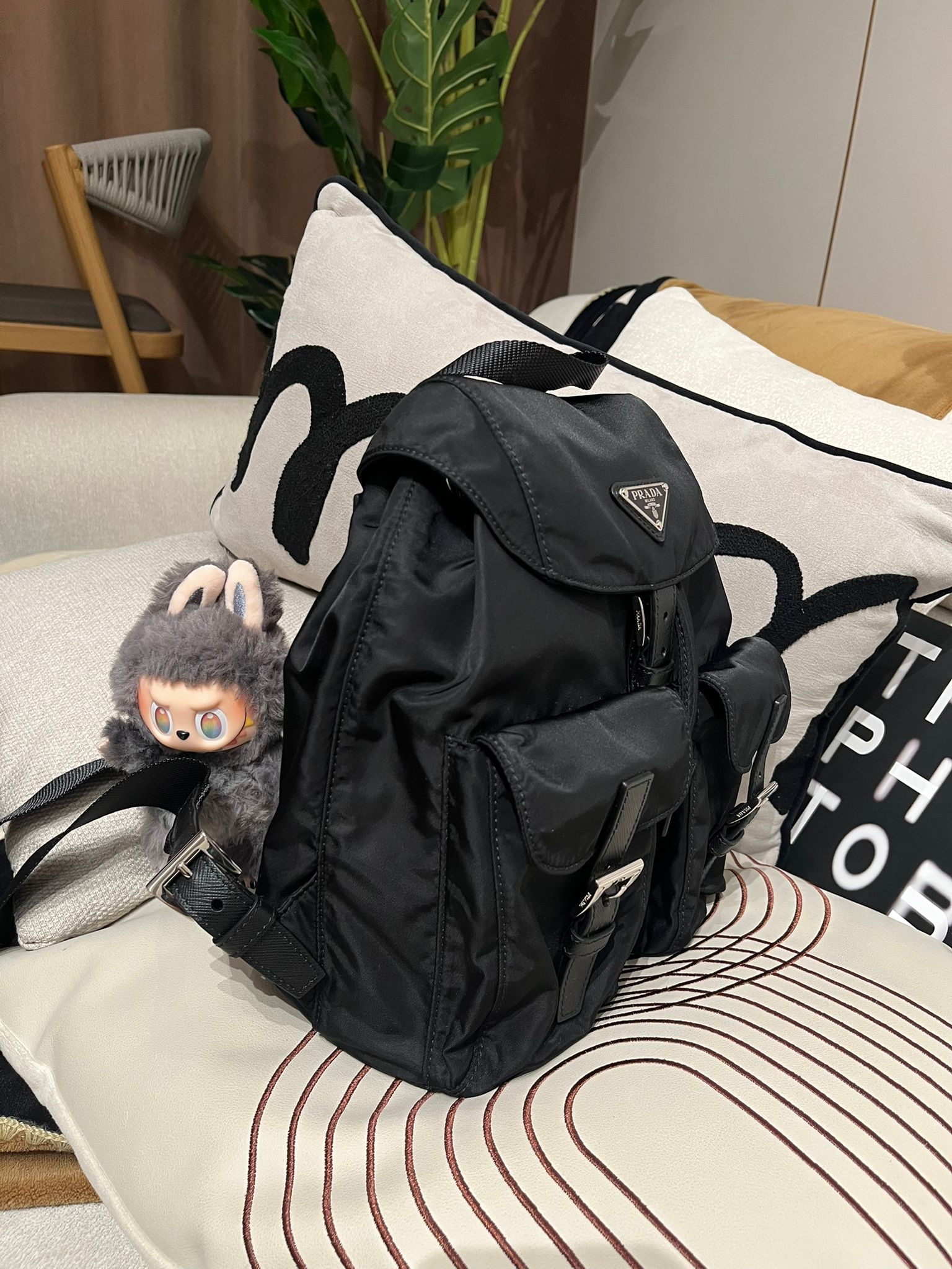 Prada Re-Nylon Backpack small 背囊100%Authentic, 98%New ✅Dust bag