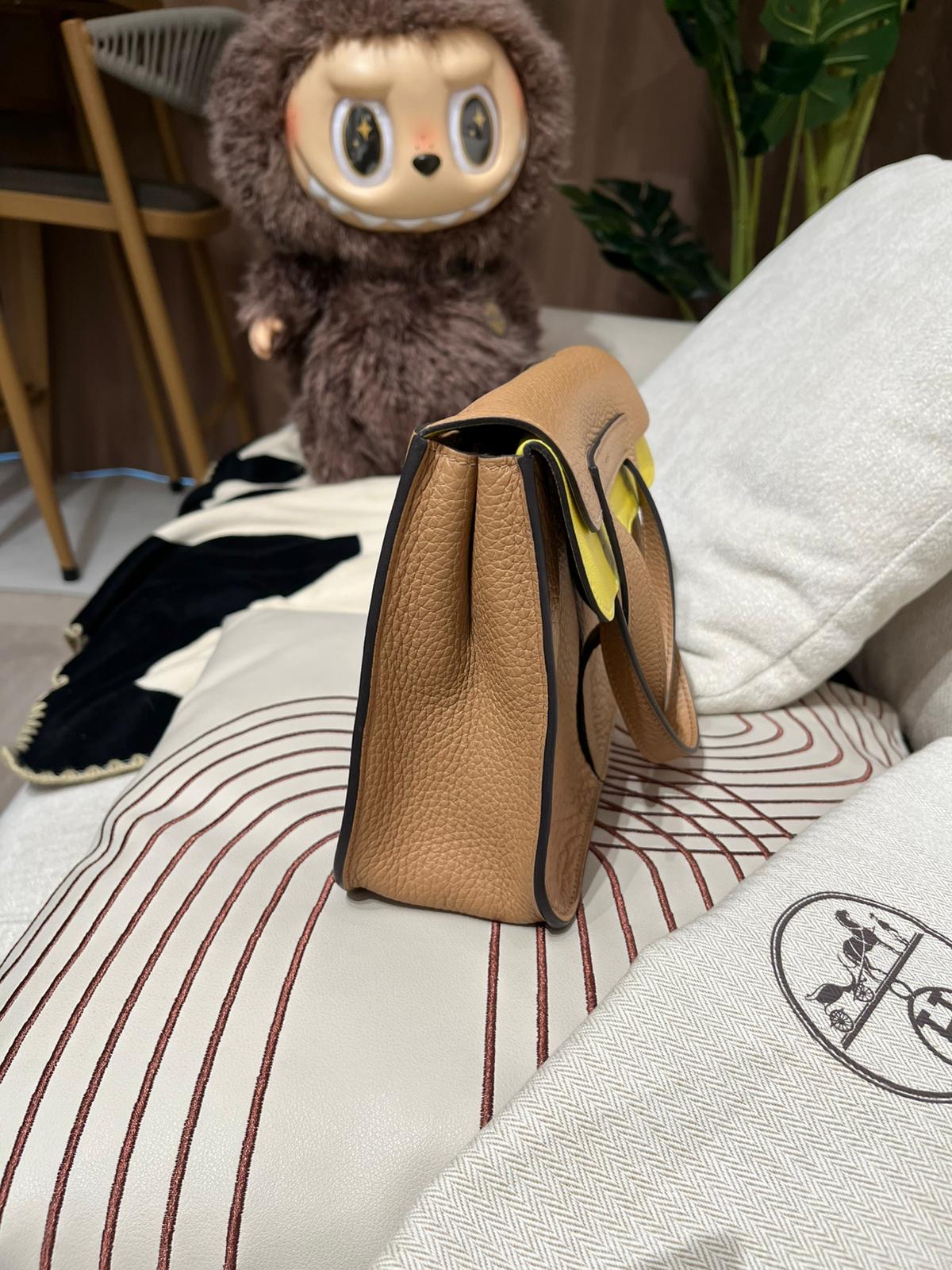 Hermes Halzan 25 Stamp U 餅乾色 100%Authentic, 95%New✅收據✅Dust bag