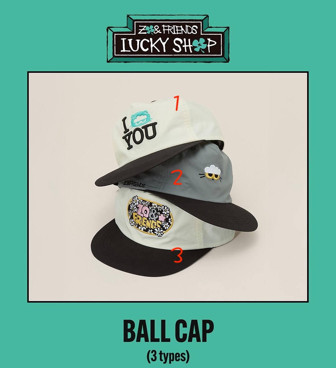 📦訂購 韓國代購 ZO&FRIENDS ZOA BALL CAP 棒球帽🧢