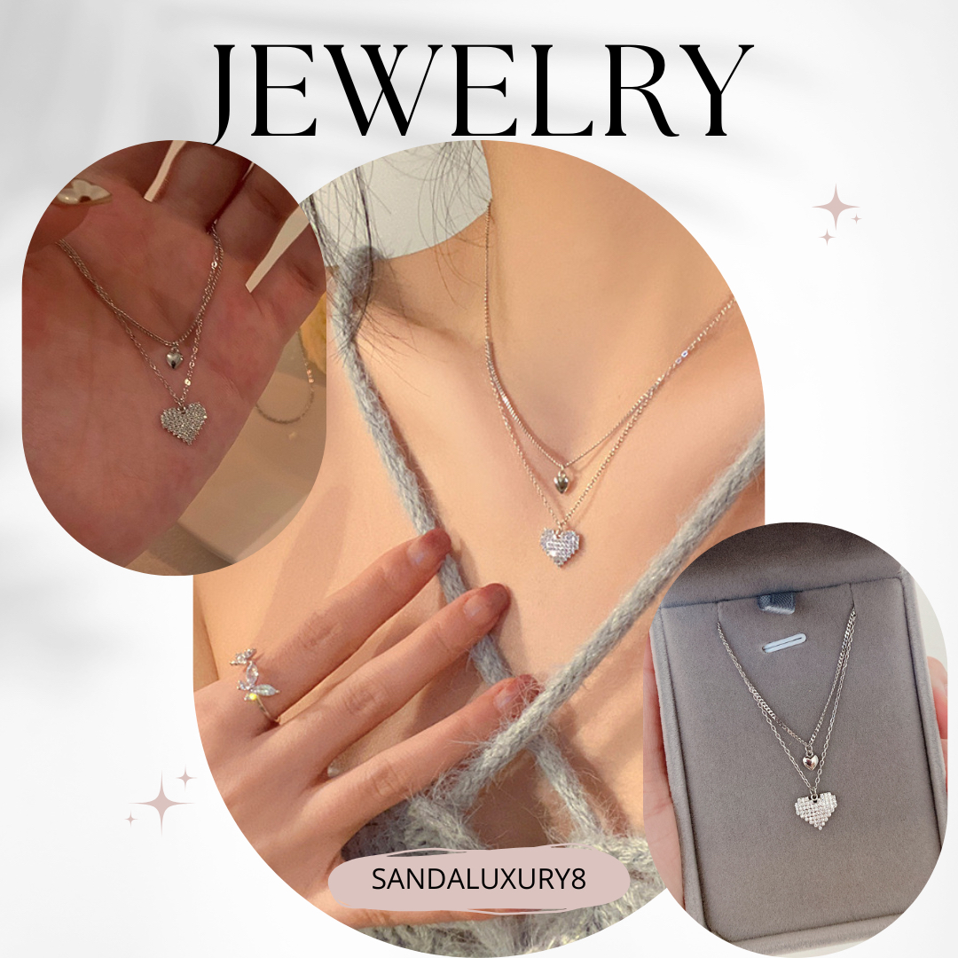 Heart Shaped Necklace With Diamond Accent 