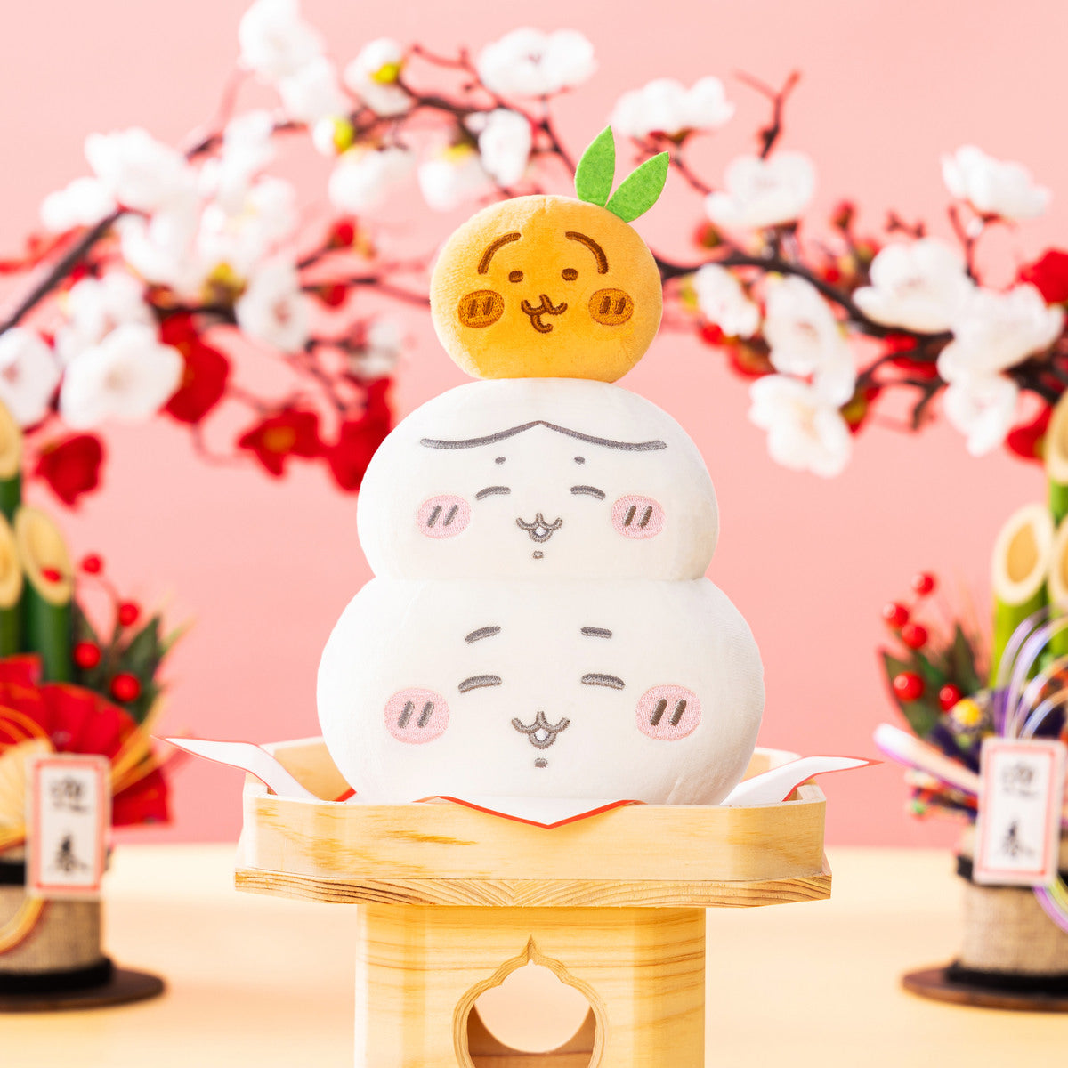 日本 Chiikawa 新年鏡餅 公仔