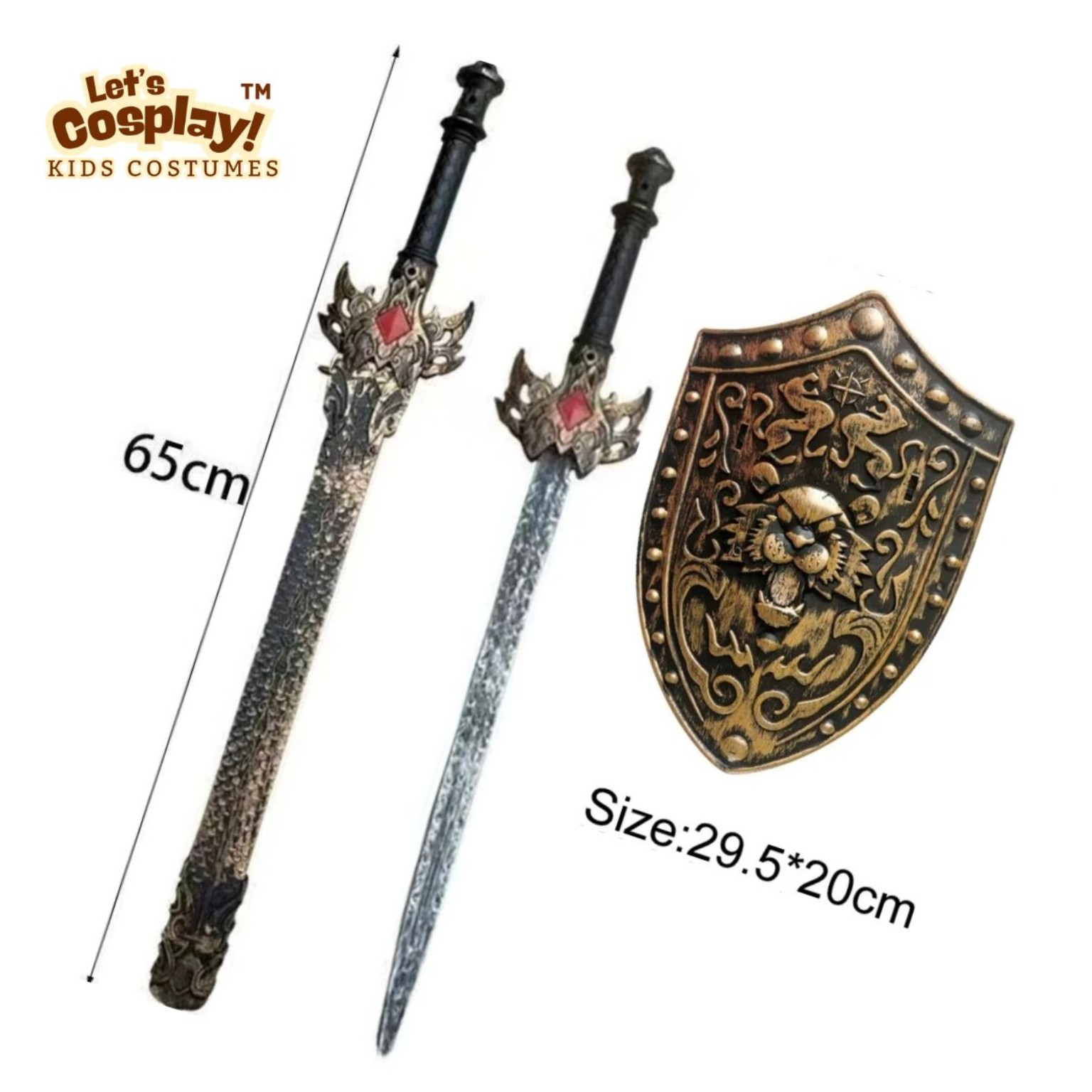 兒童羅馬勇士服裝 Roman Warrior Costume 劍盾角色扮演 International Day 萬聖節 Lets Cosplay COS1265