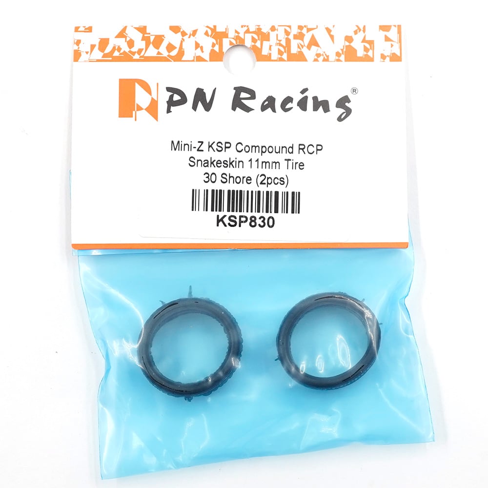 PN Racing KSP Compound RCP Snakeskin 11mm Tire 30 Shore 2 pcs For Mini-Z  KSP830