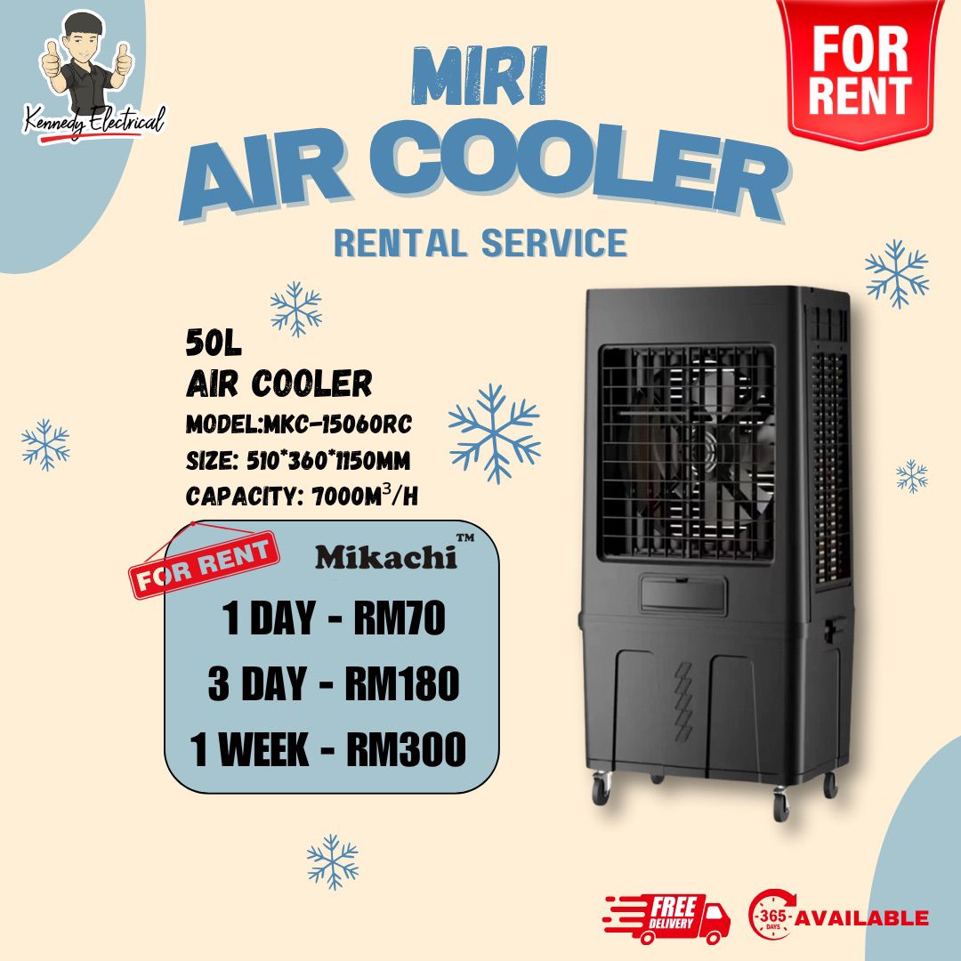 Mikachi 50L Air Cooler Rental Miri - Model MKC-15060RC