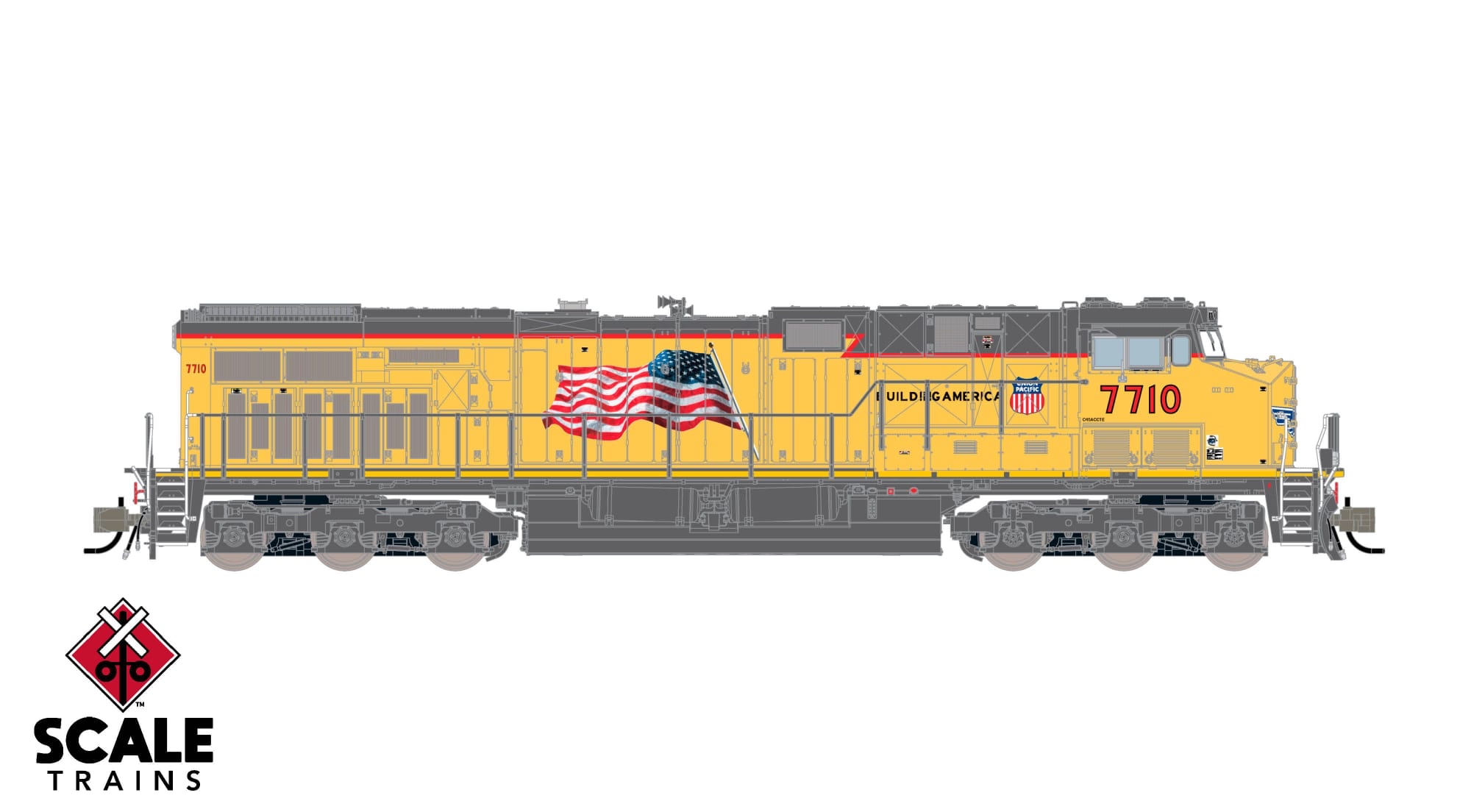 預定新品 N scale Scale Train訂金 Rivet Counter N Scale GE ES44AC, Union Pacific/Building America/PTC