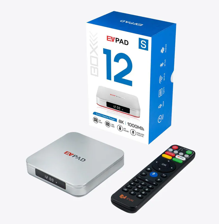 EVPAD 12S 易播盒子 第12代 | 網絡機頂盒 TVBOX 電視盒子 (2026) 