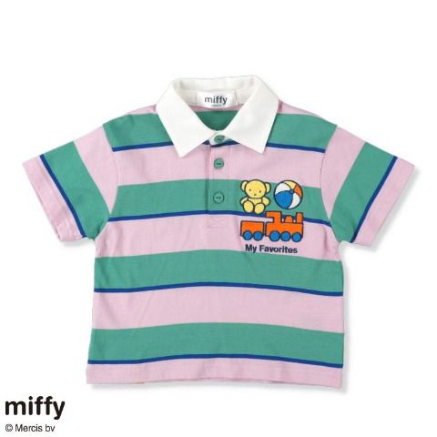 MIFFY BABY KID 小童 POLO TEE 綠粉間 80/90/95
