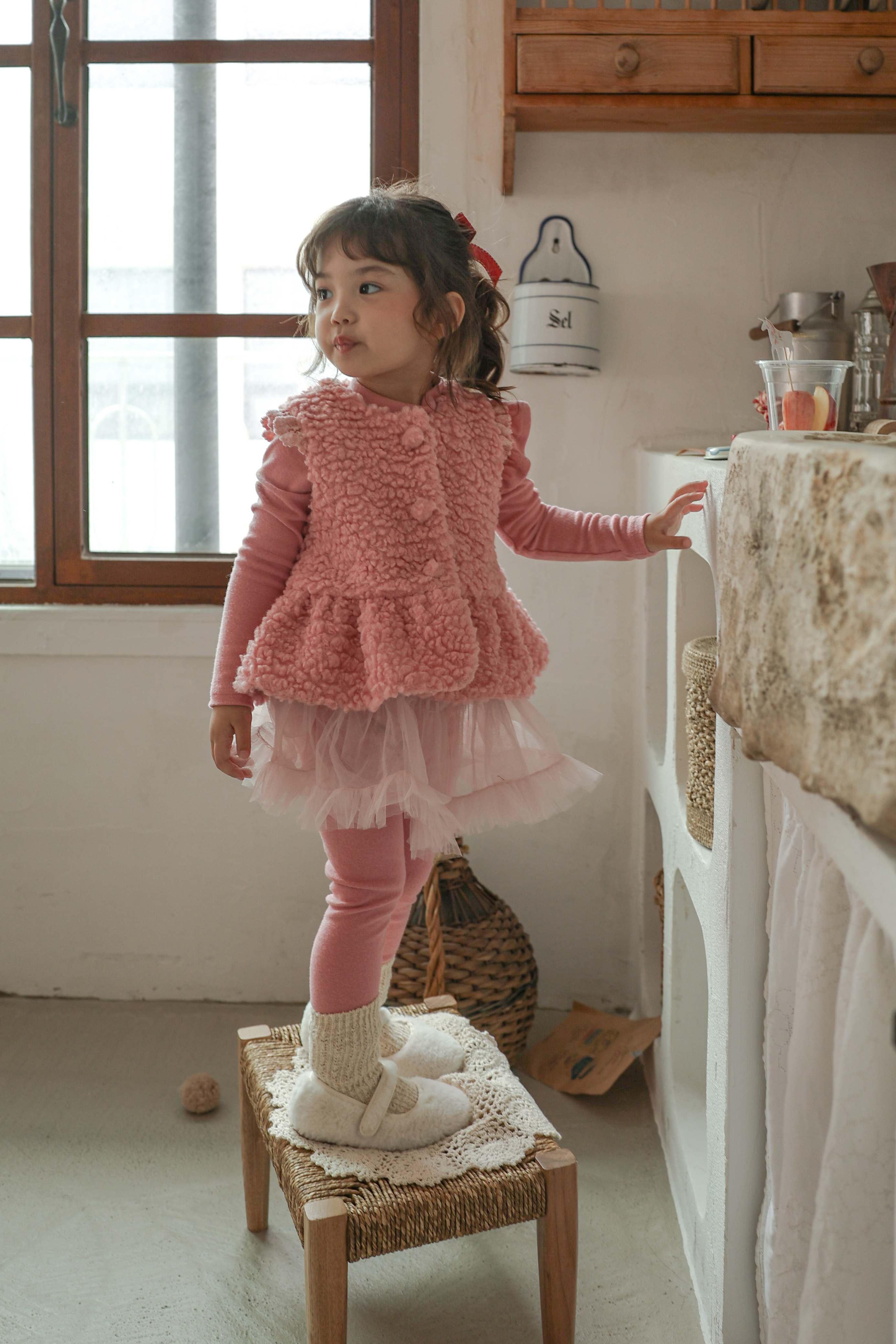 FLO | Pposong fur vest Pink