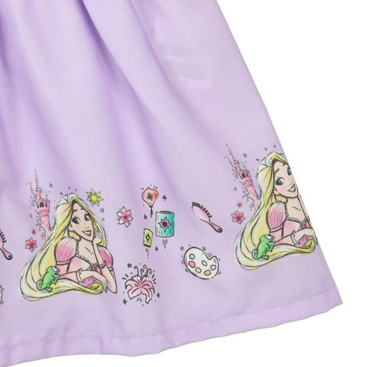 🇯🇵限時預訂 日本直送🇯🇵長髮公主印花荷葉邊水手領露肩連身裙