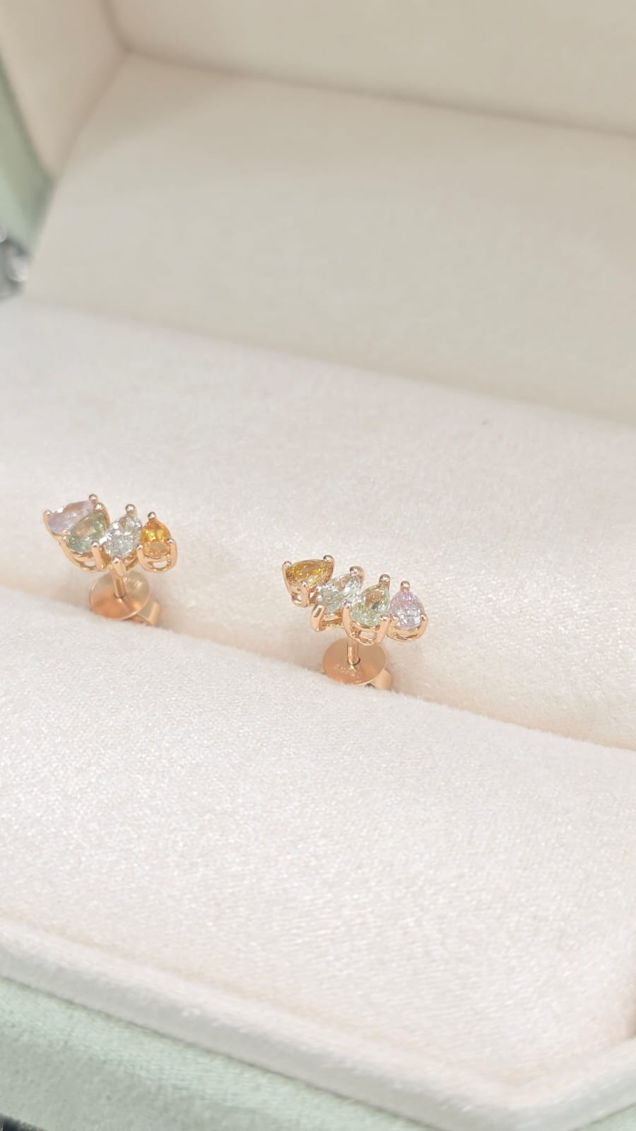 18K 彩鑽耳環