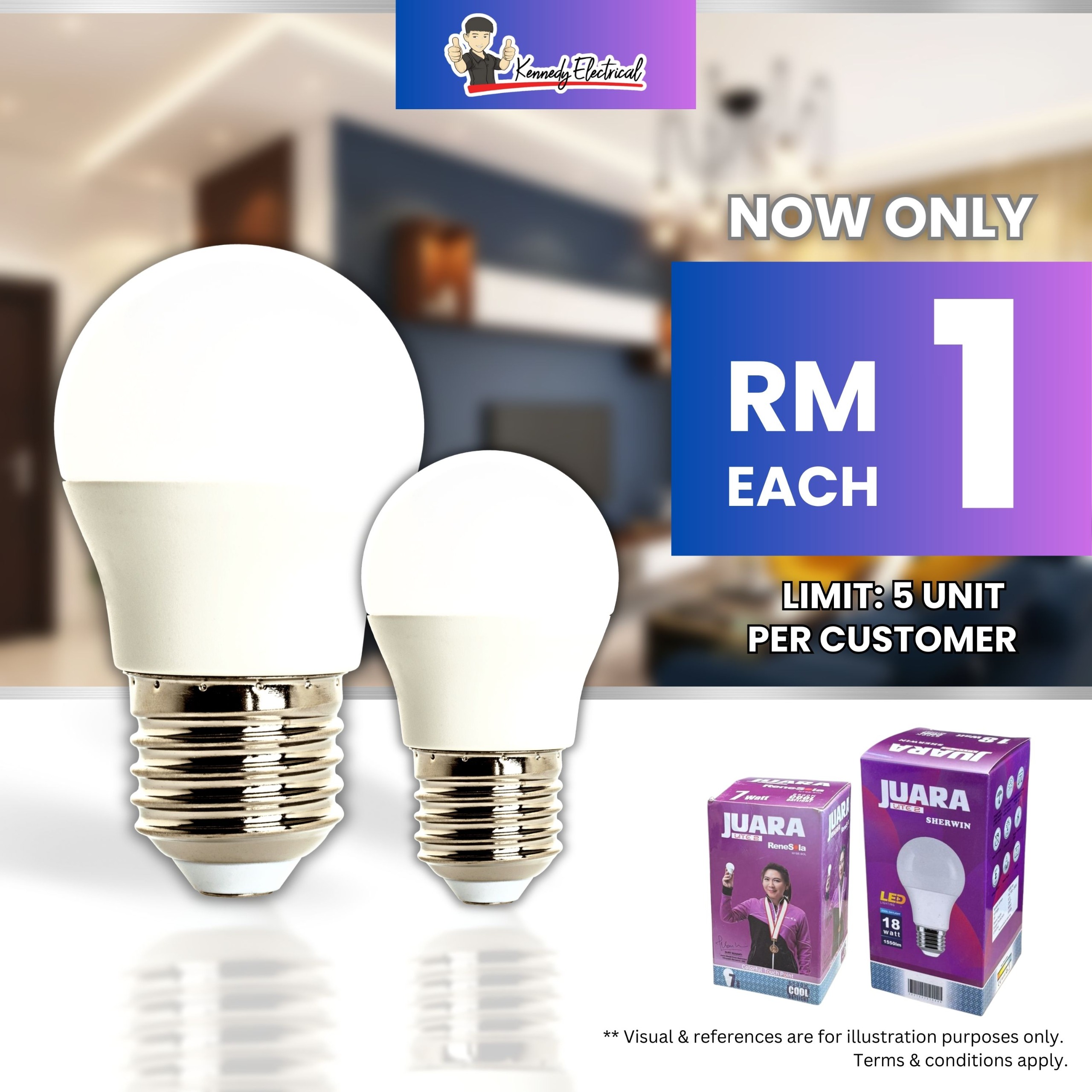 [CNY Add-On Promo Deals] - LED Light Bulb