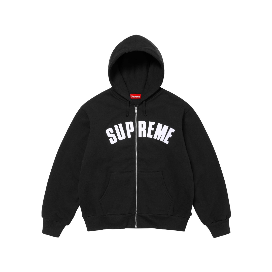 Supreme Arc Thermal Lined Zip Up Hooded Sweatshirt