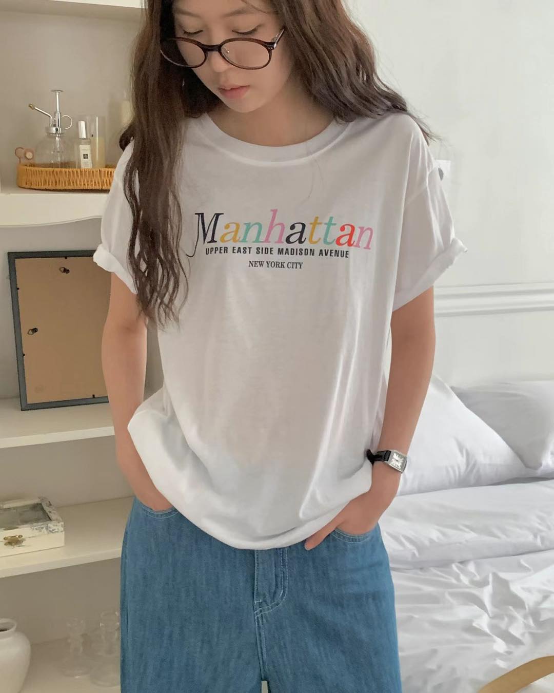 彩虹字 Manhattan Tee 
