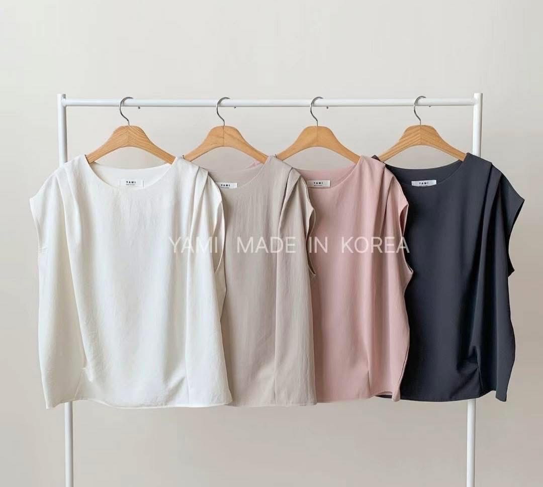Made in Korea-簡約打摺top