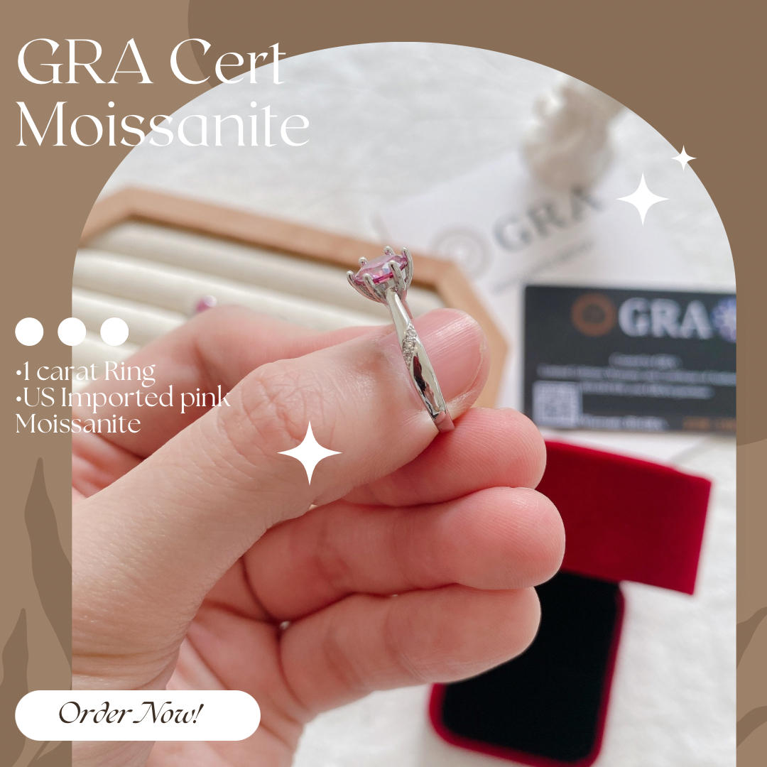 Pink Moissanite Ring Collection Shop Now  