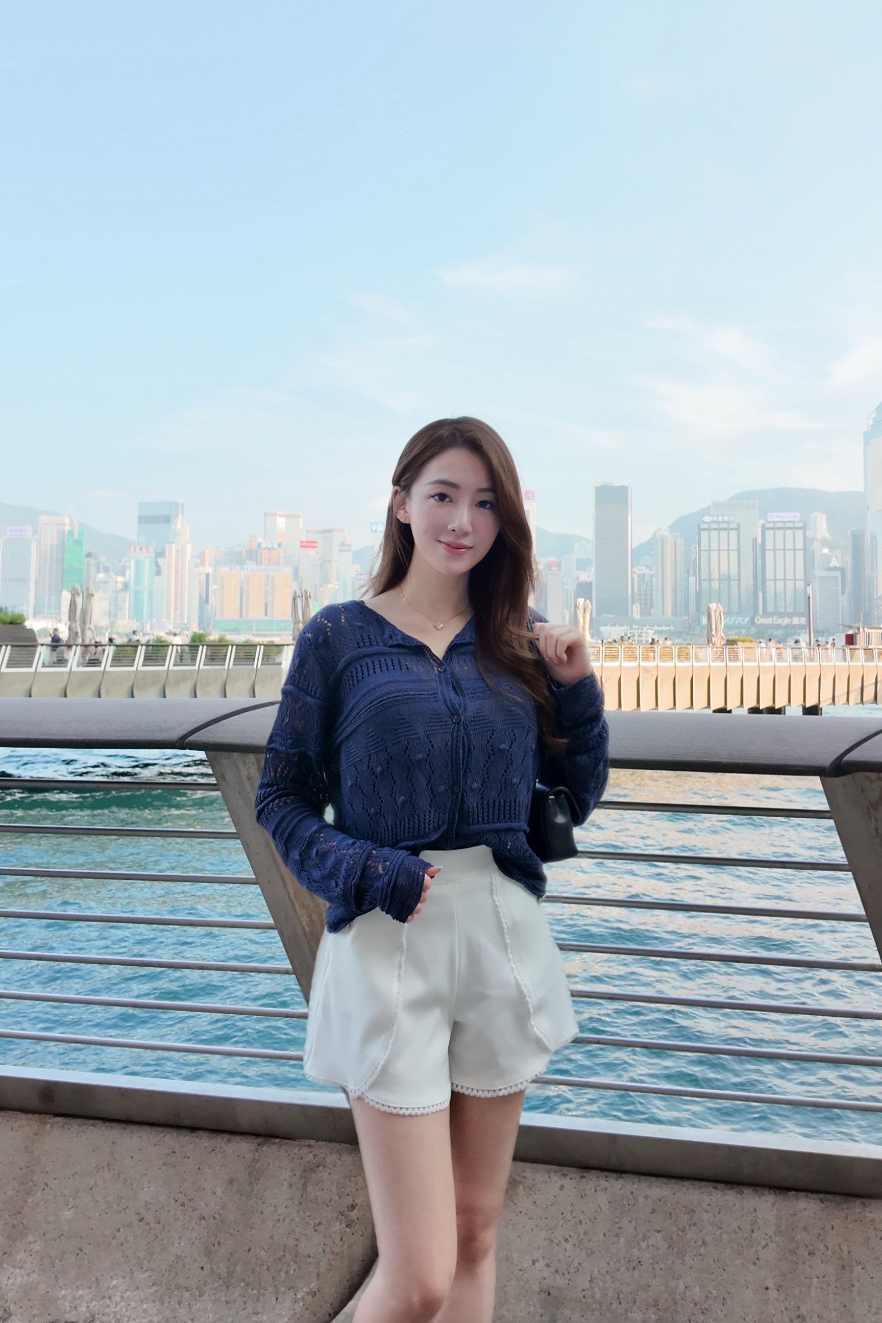 ♥︎法式貝殼縷空Cardigan