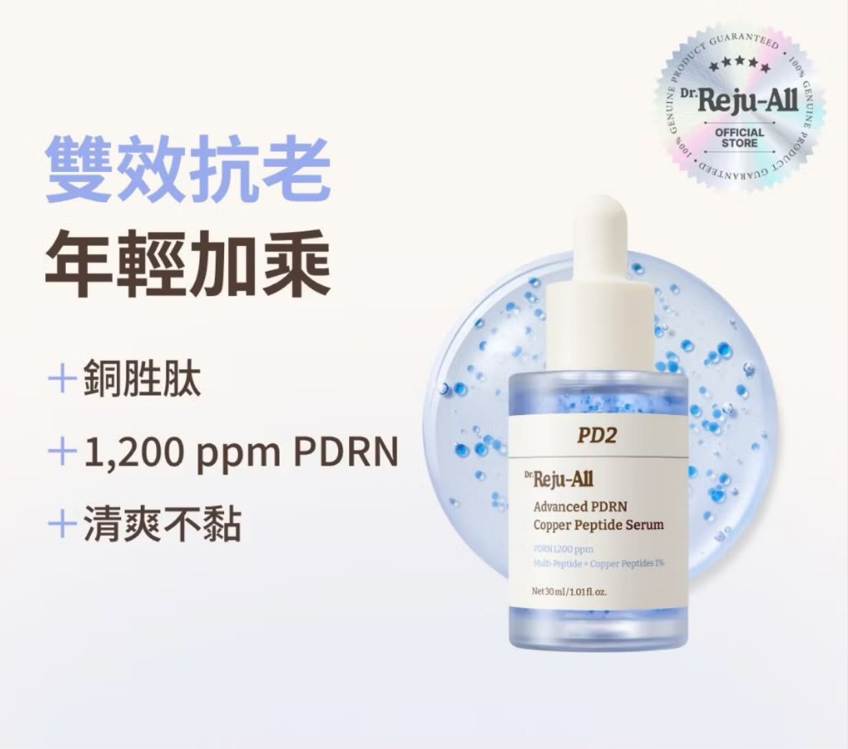 韓國 Dr. Reju-All 高效 PDRN 藍銅勝肽精華 30ml 🇰🇷