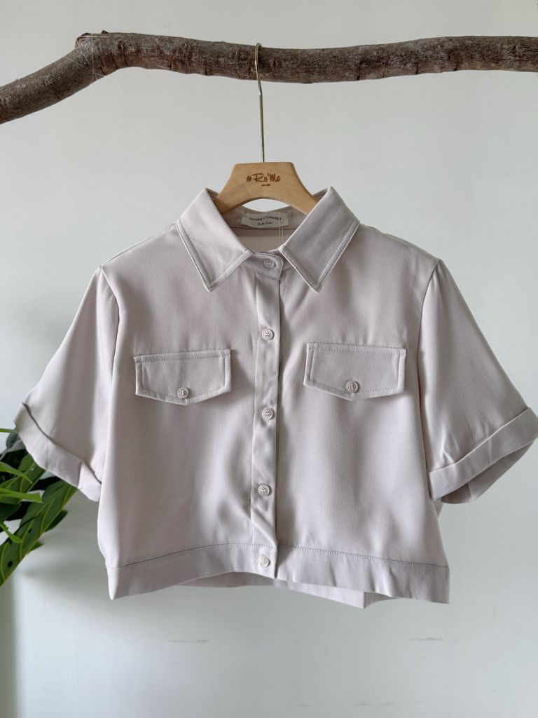 工装风短版上衣