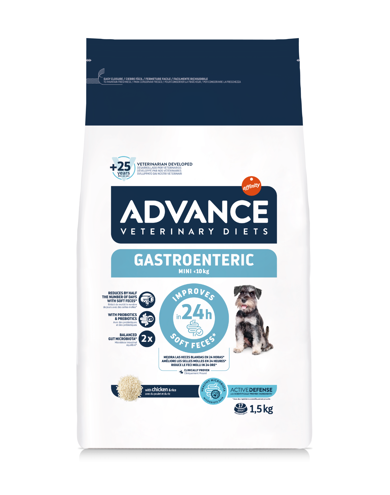 ADVANCE處方狗糧 – 小型犬腸胃專用 1.5KG (適合體重1-10kg小型犬種)