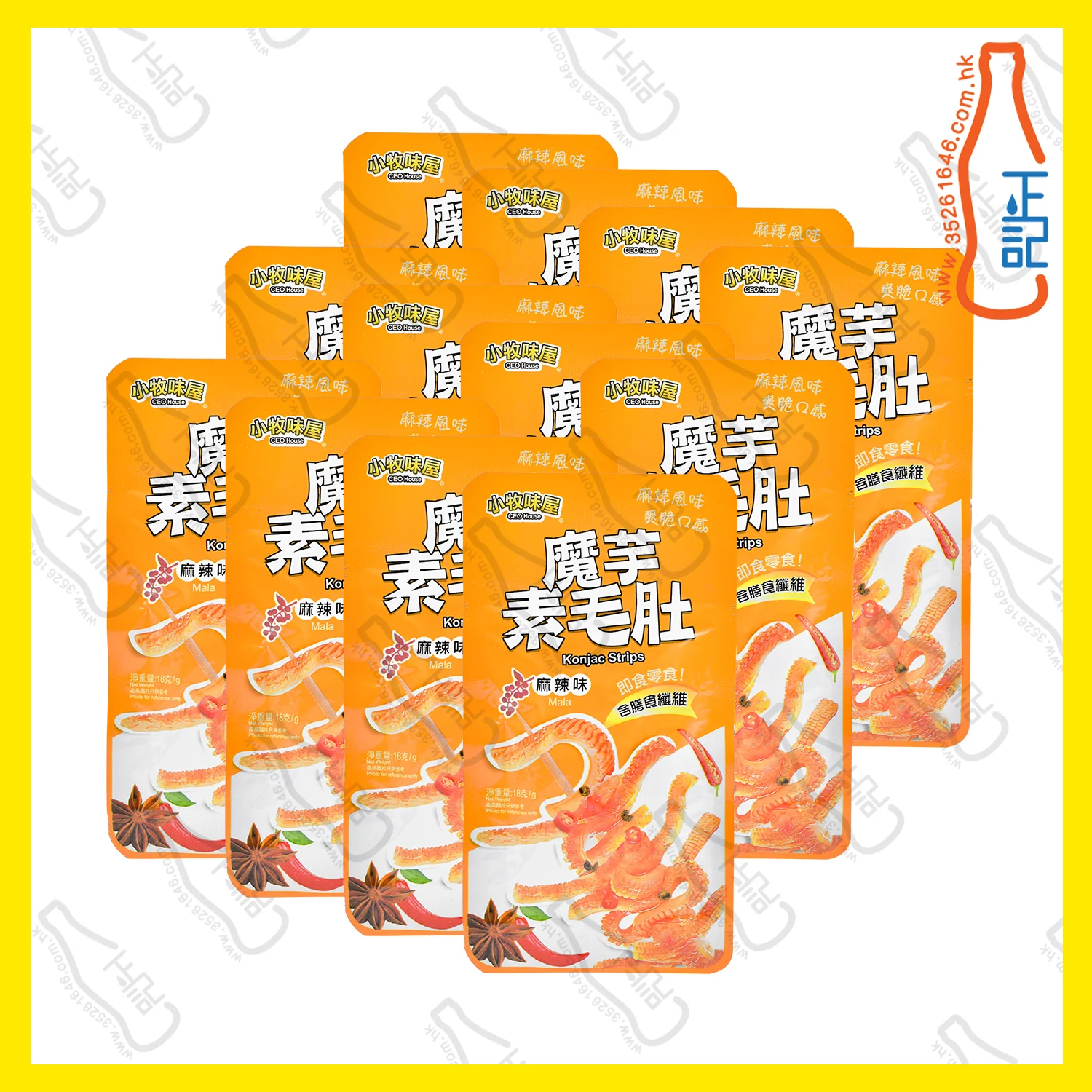 ==CFT2315 小牧味屋 魔芋素毛肚-麻辣味 12包 /盒