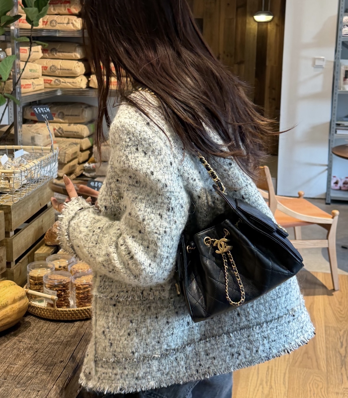 Chanel 25Bag 黑金荔枝皮 Mini