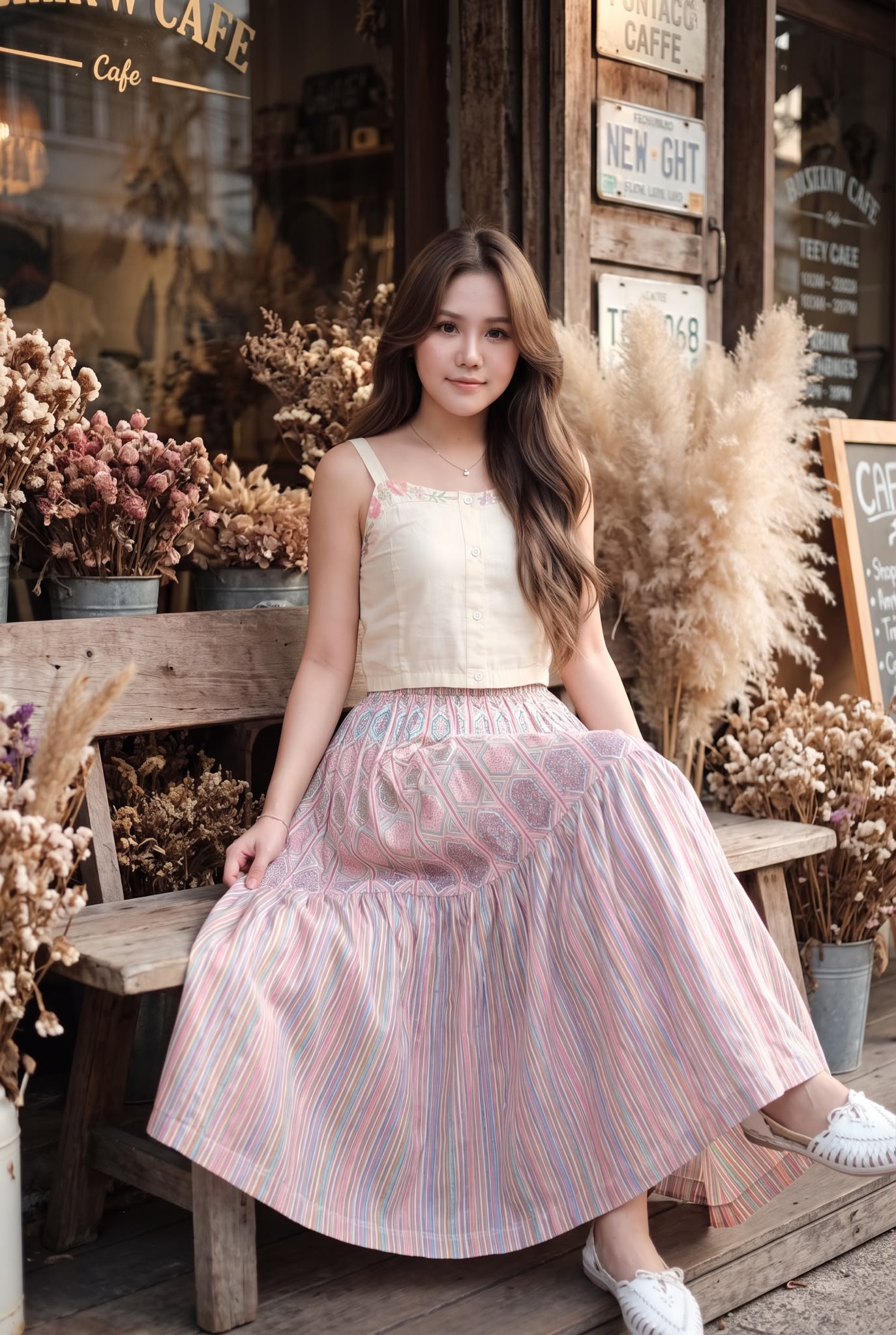 3096 Pastel Rainbow Unicorn Skirt