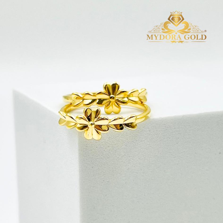 MYDORA Cincin Golden Leaf (5G) l EMAS 916/22K