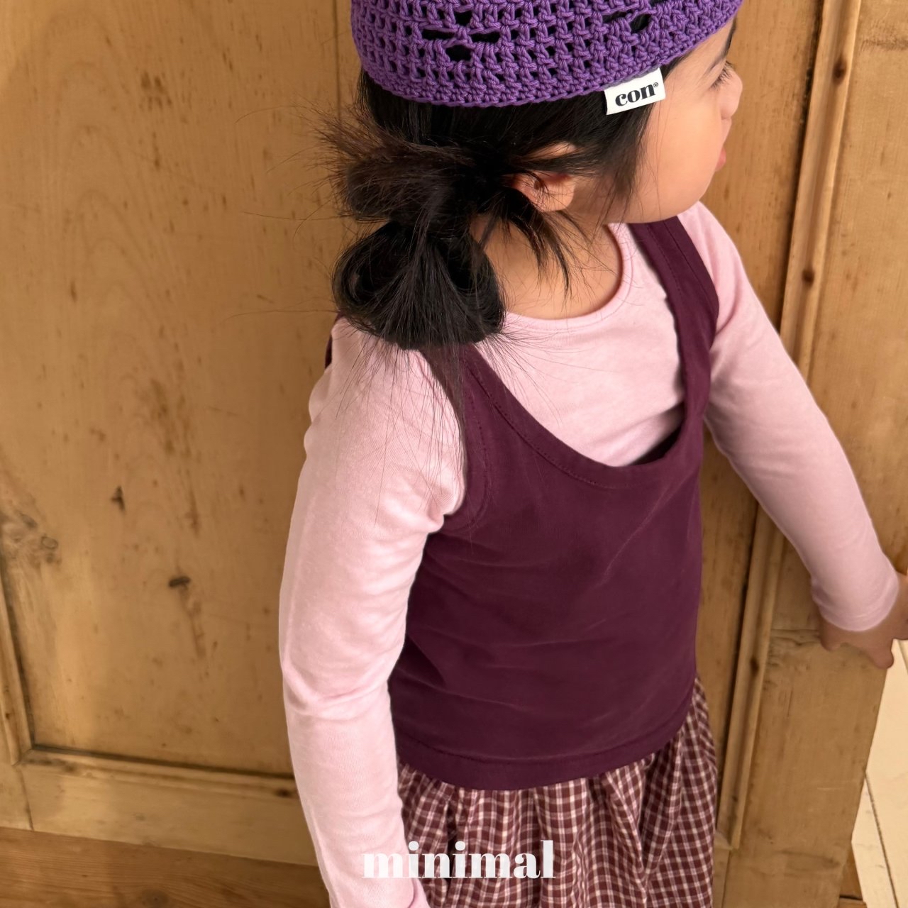 Minimal | 超薄親子彈力T(Pink L105-115/Adult )