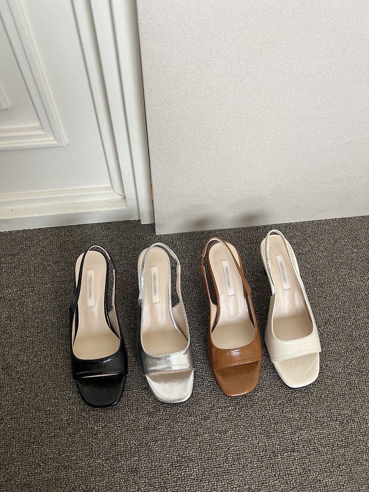 Open-toe Slingback (4 colors)