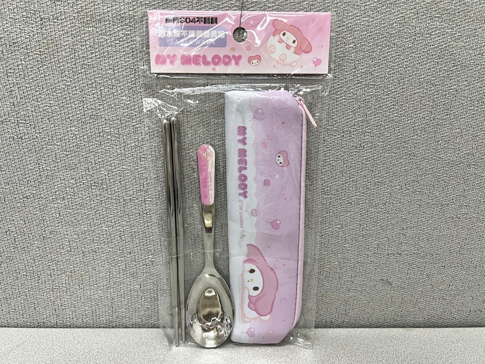 🇹🇼台灣正版授權 Sanrio 潛水布不餐具套裝💕