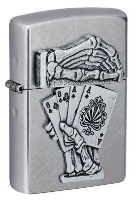 Zippo 49536 死人手牌 Dead Man's Hand Emblem  | 防風打火機 | ZIPPO 指定授權經銷商 |美國製造 | 收藏