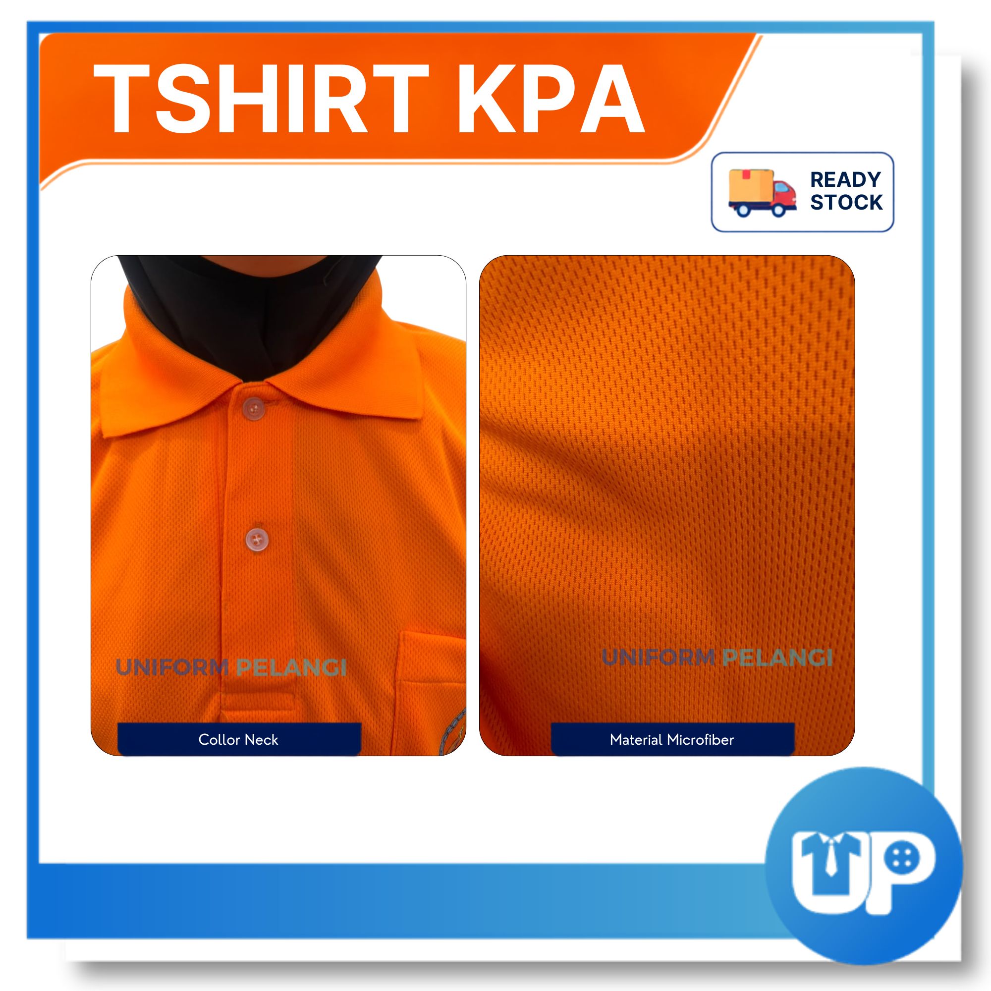 Tsihrt KPA Kadet Pertahanan Awam (Microfiber) Lengan Pendek / Lengan Panjang