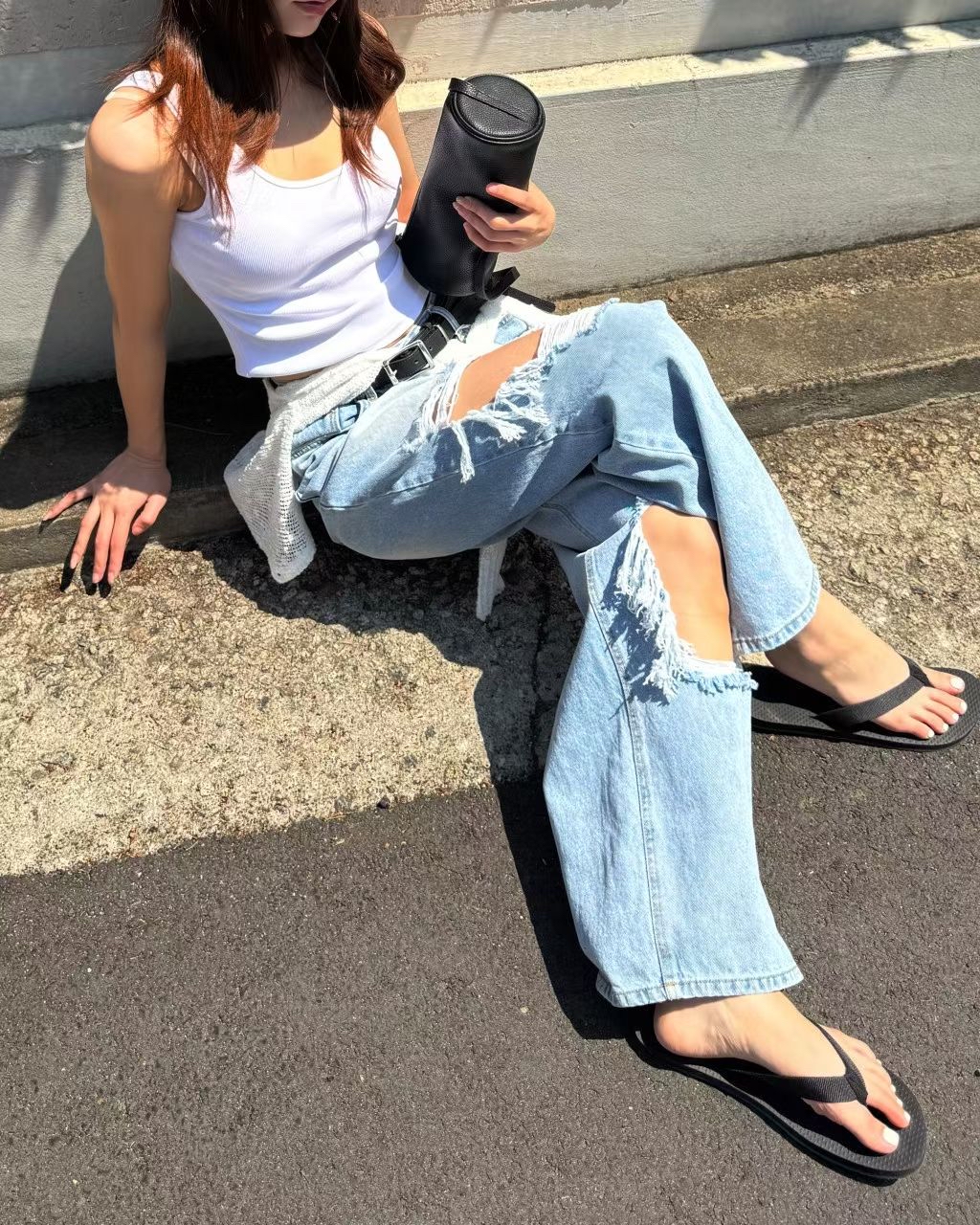 東大門女裝 | Torn jeans