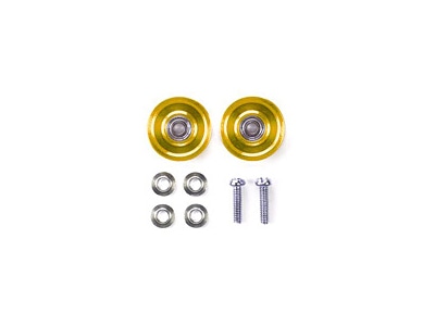 13mm ALUMINUM BALL-RACE ROLLERS (RINGLESS/GOLD)