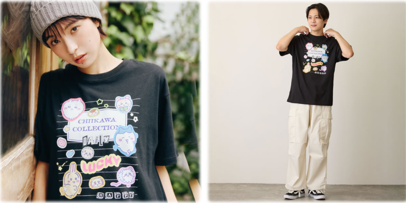 🌸 【預訂】黑色短袖Tee - CHIIKAWA 16/10新品
