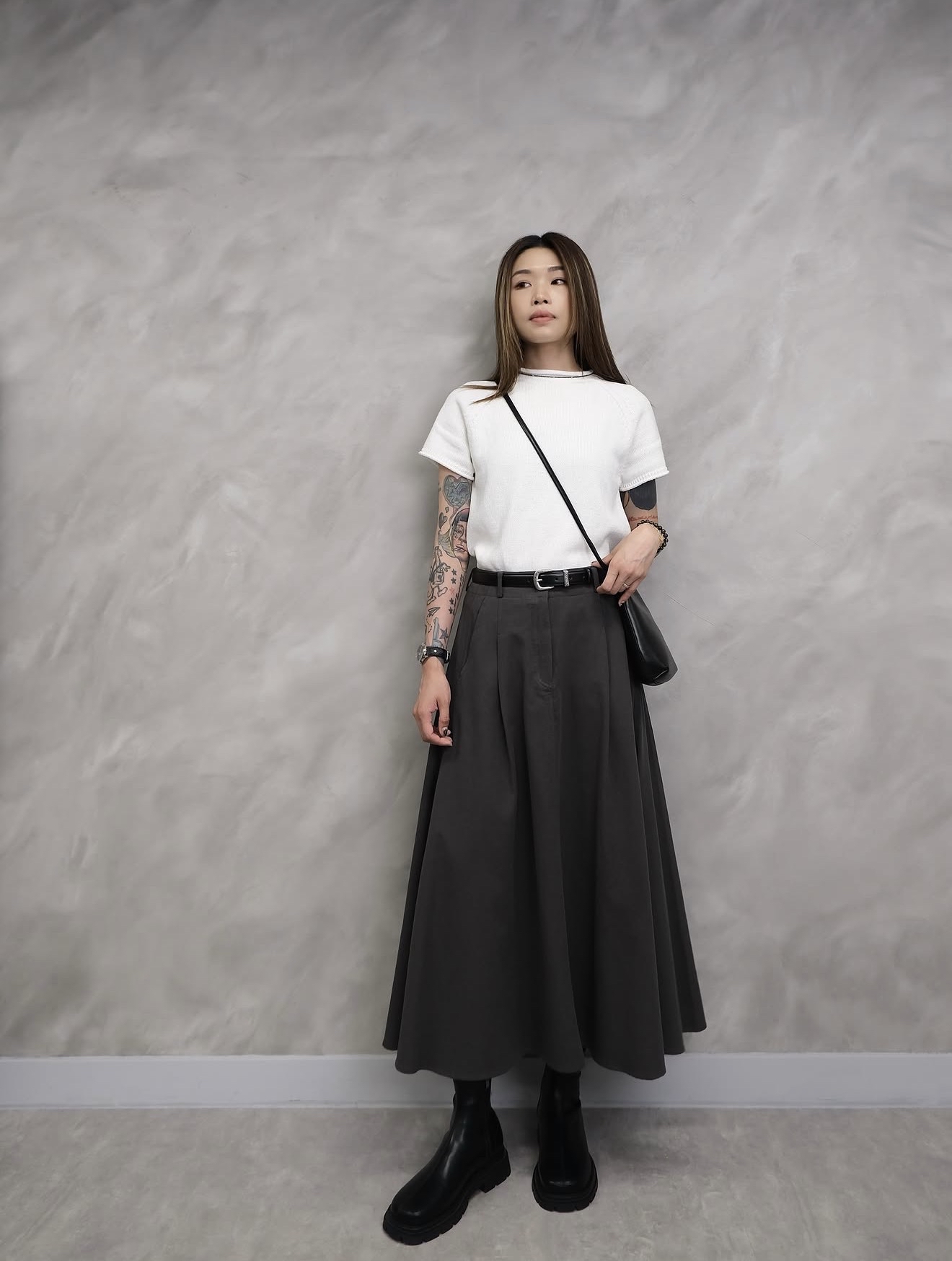 (重做必買款)The Rolled-Edge Raglan Knit Top #top153