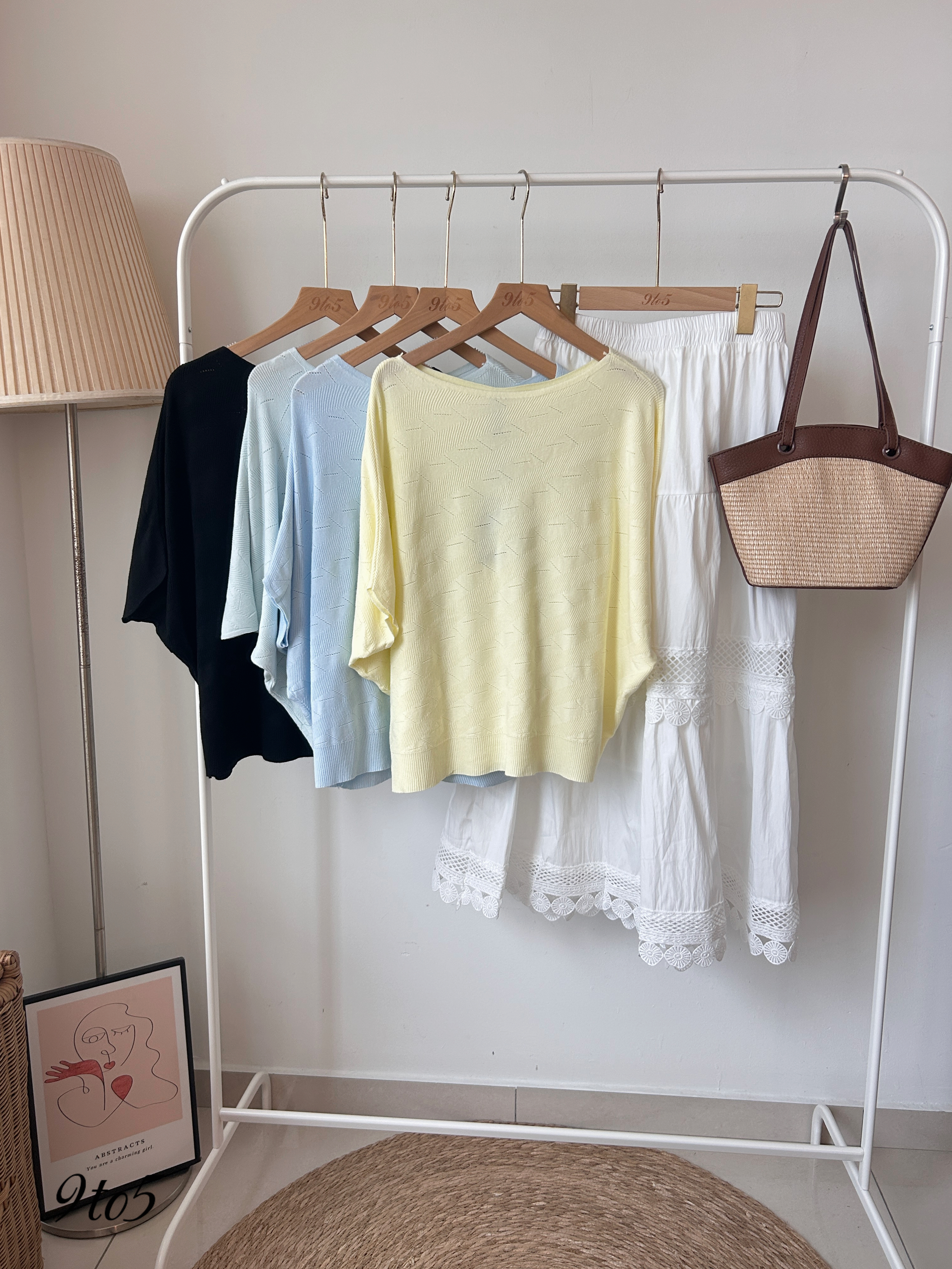 T4123 One Shoulder Knit Top - 4 Colors 