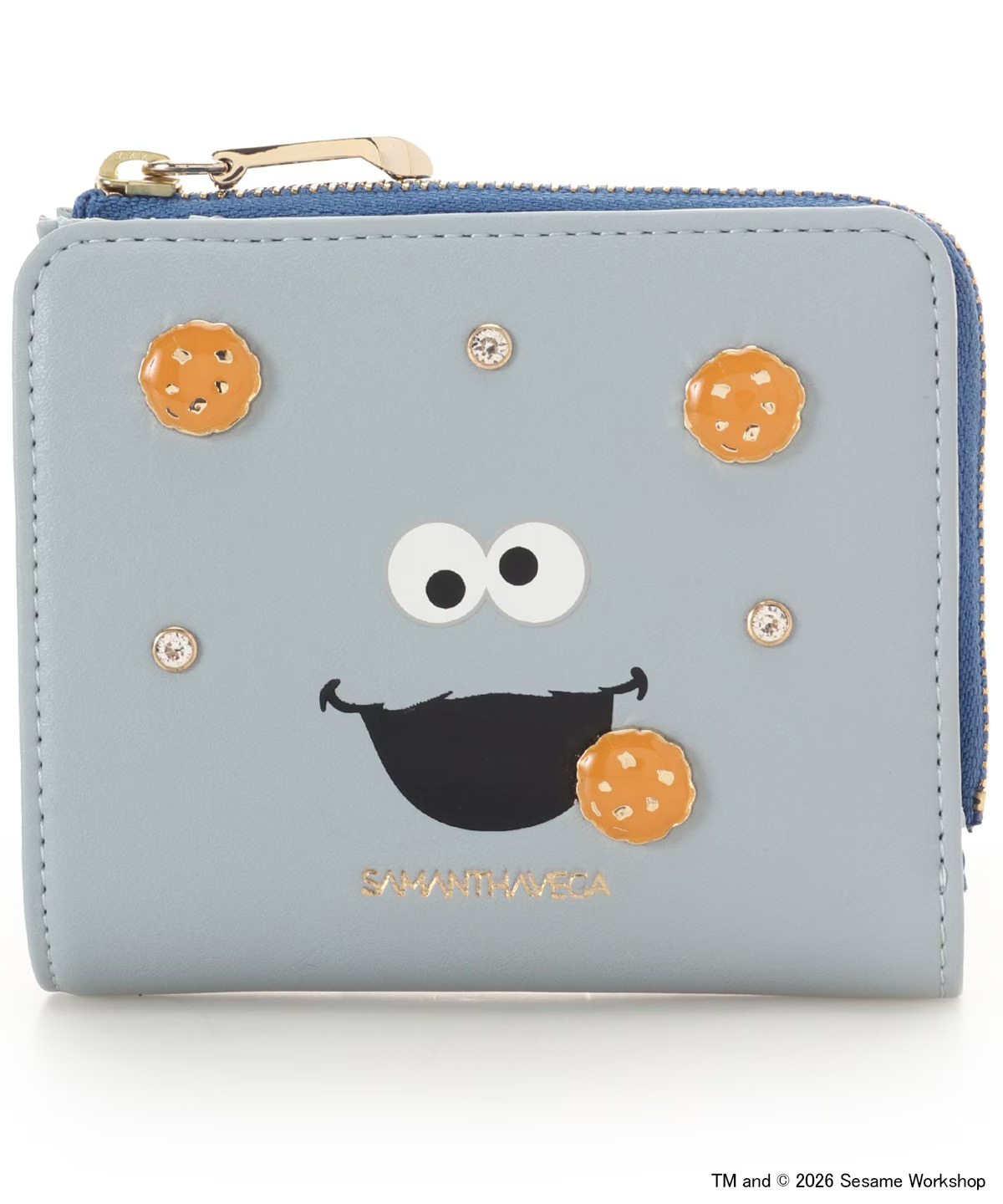 🌸 【預訂】Cookie Monster Wallet - SAMANTHAVEGA x SESAME STREET