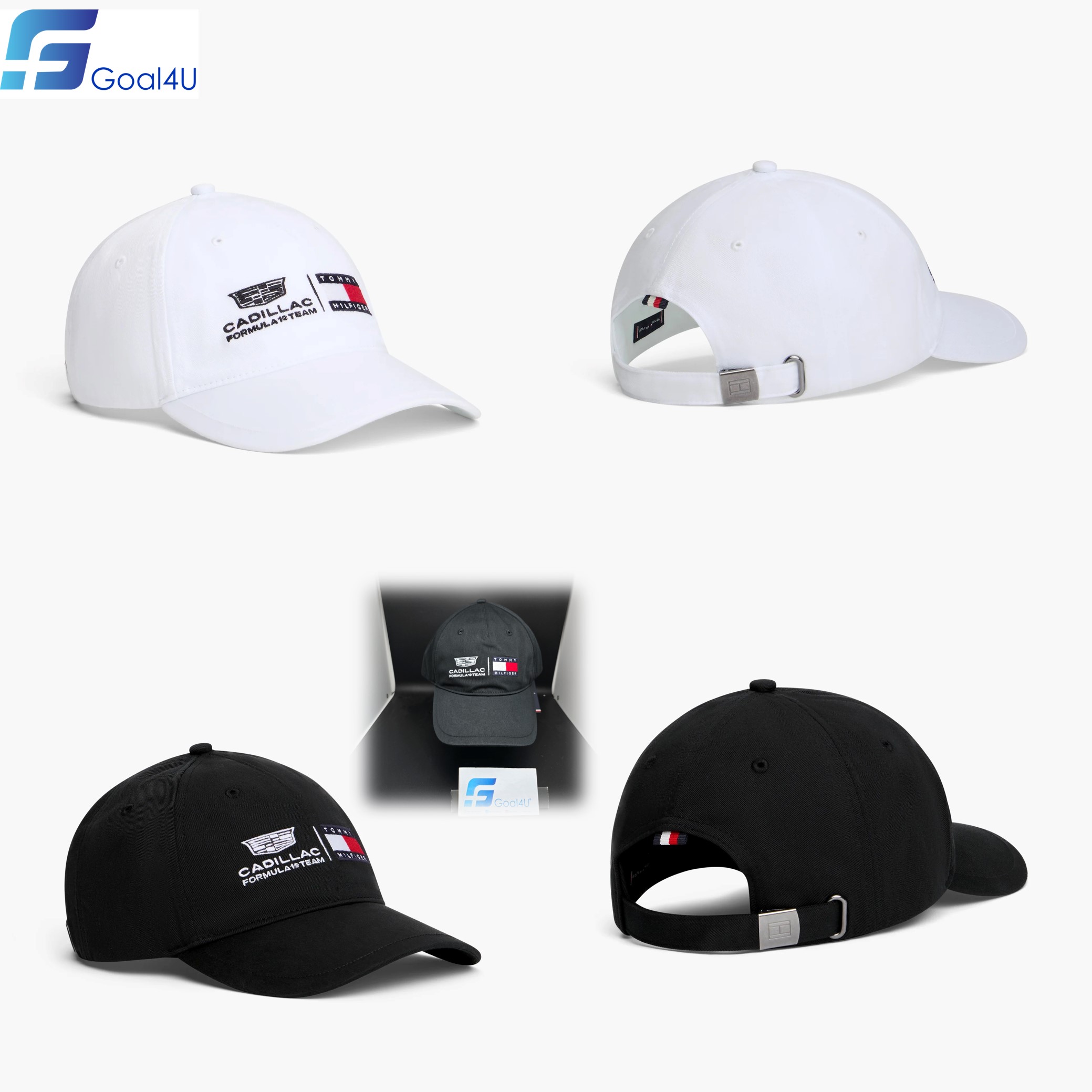 TH x Cadillac F1 Team 凱迪拉克車隊 2026 黑白色 Co Brand Cap AU0AU02082YCF