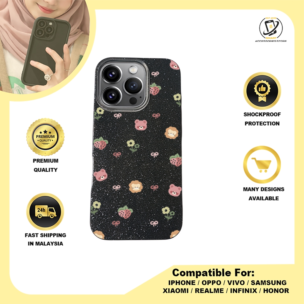 BLING CASE PHONE FOR IPHONE - DESIGN FLOWER H