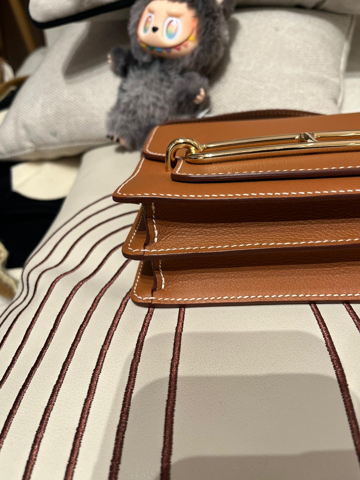 Hermes mini roulis , 金金，STAMP D 100%Authentic ,98%new ✅dust bag✅box 