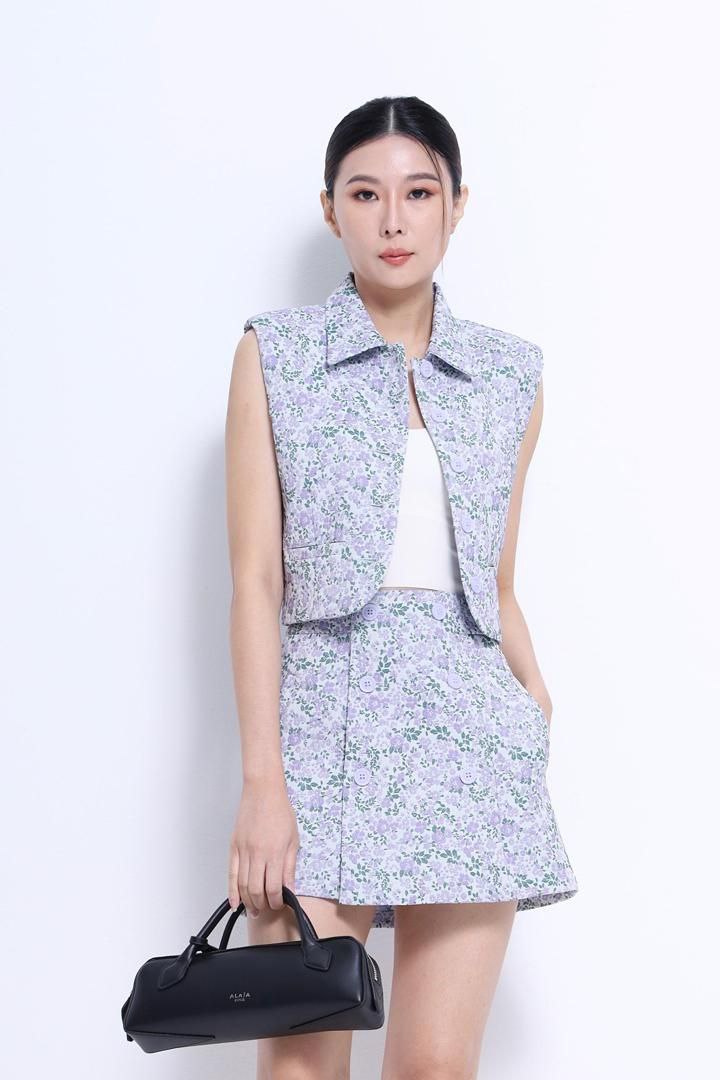 印花翻领上衣 2682