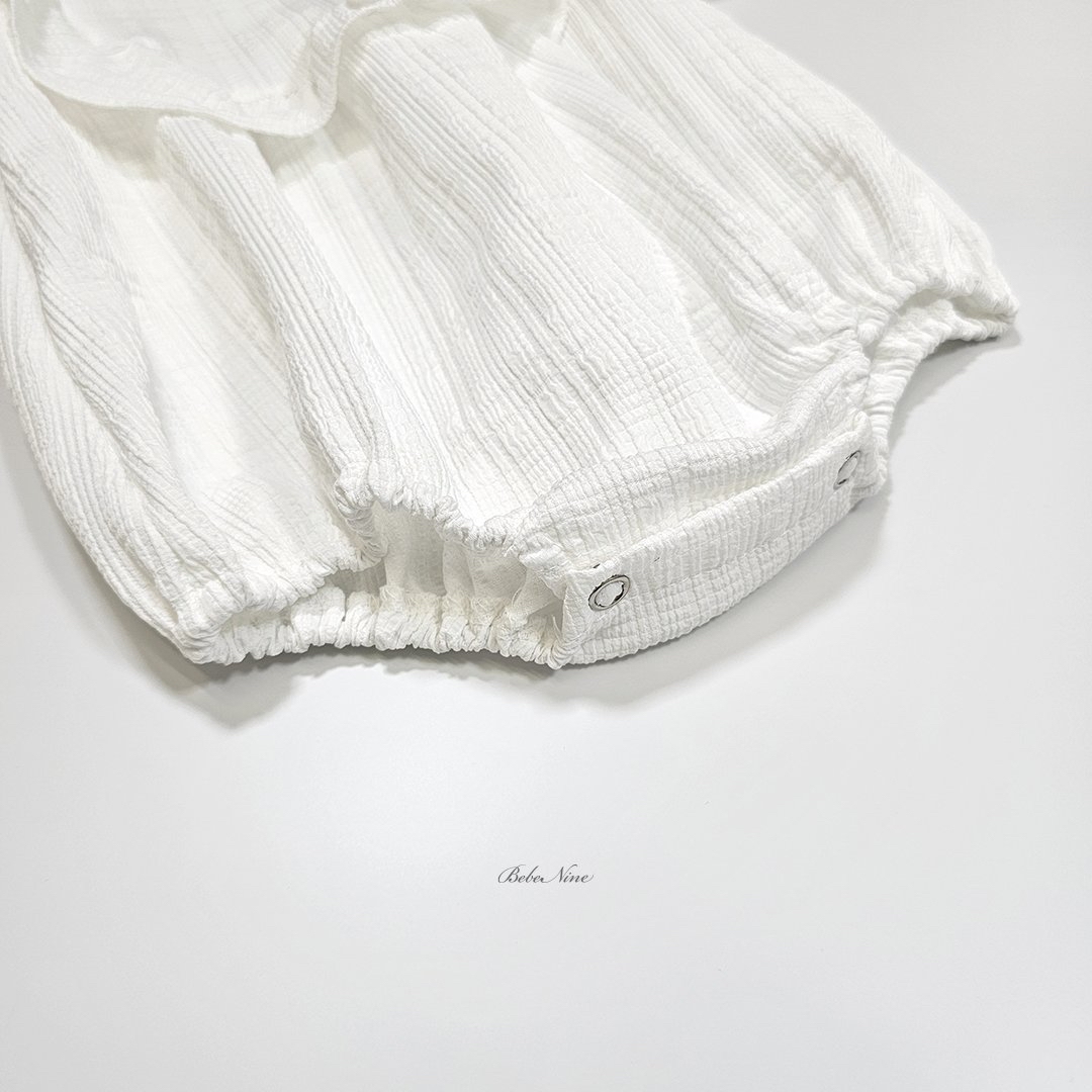 ☀️預訂 韓國直送☀️🇰🇷Bebenine兩色大荷葉邊短袖包屁衣