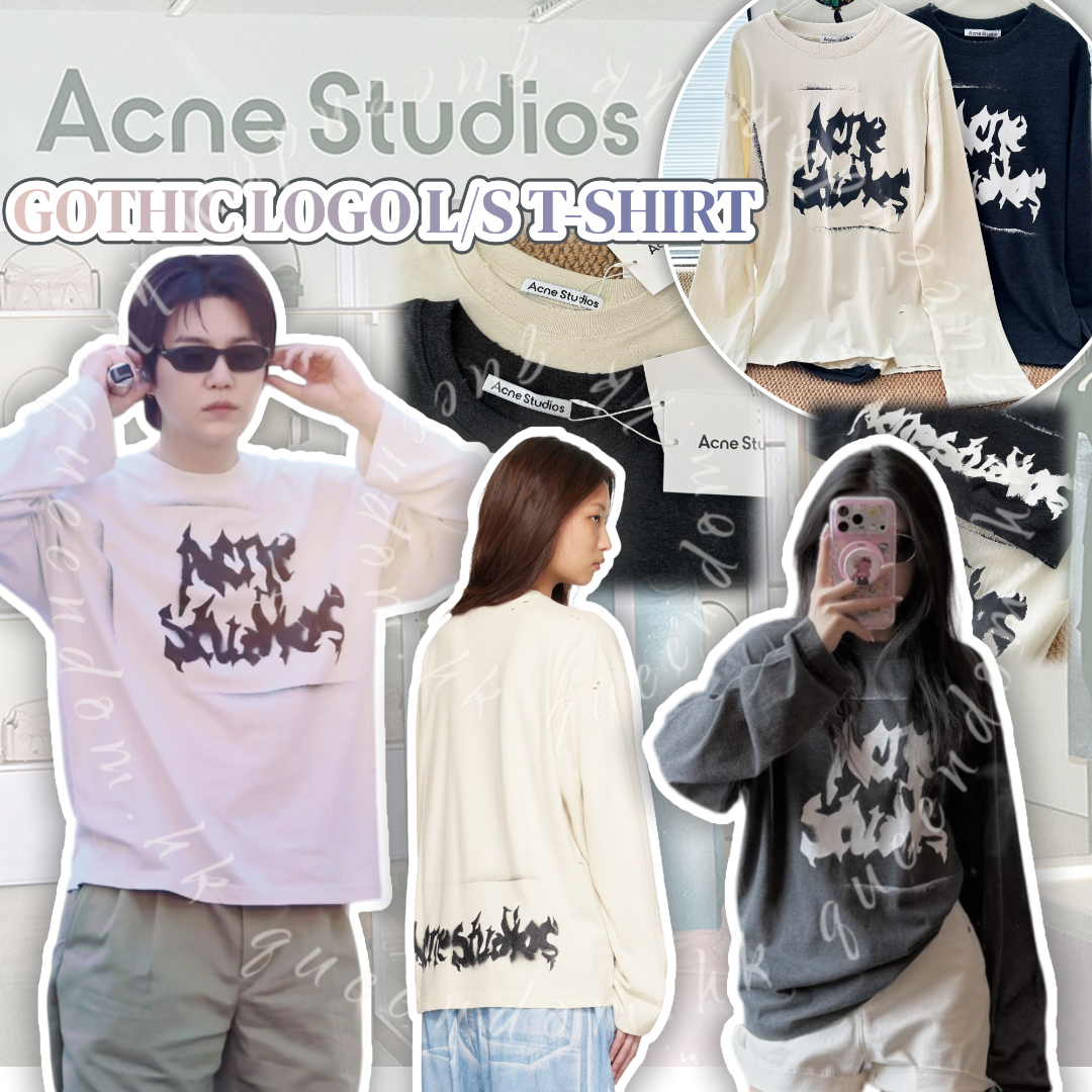 ACNE STUDIOS GOTHIC LOGO L/S T-SHIRT 長袖Tee