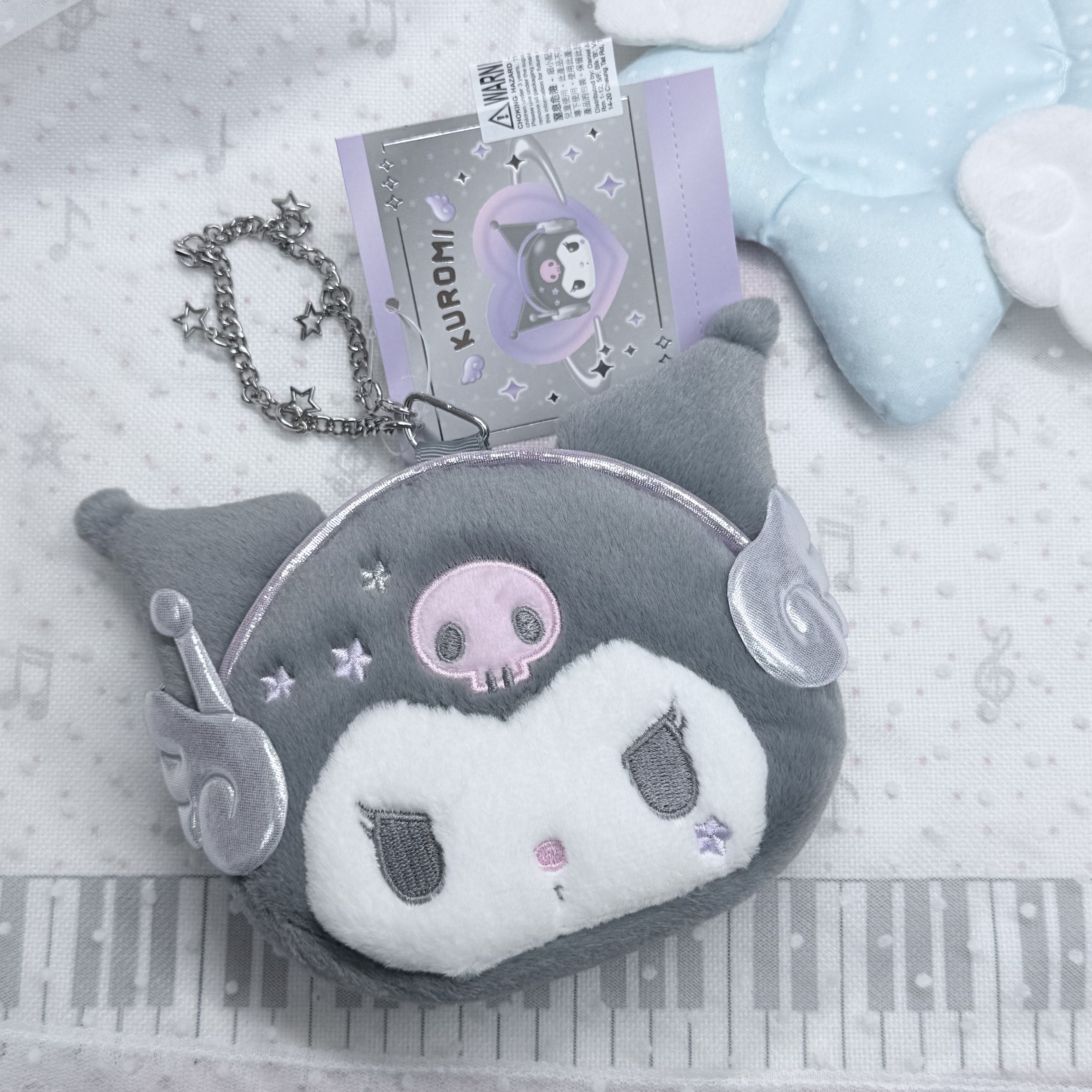 Kuromi 耳機造型 pouch 容量 ~10x8cm
