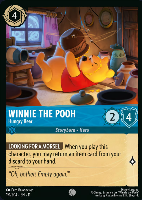 151/204 Winnie the Pooh - Hungry Bear C