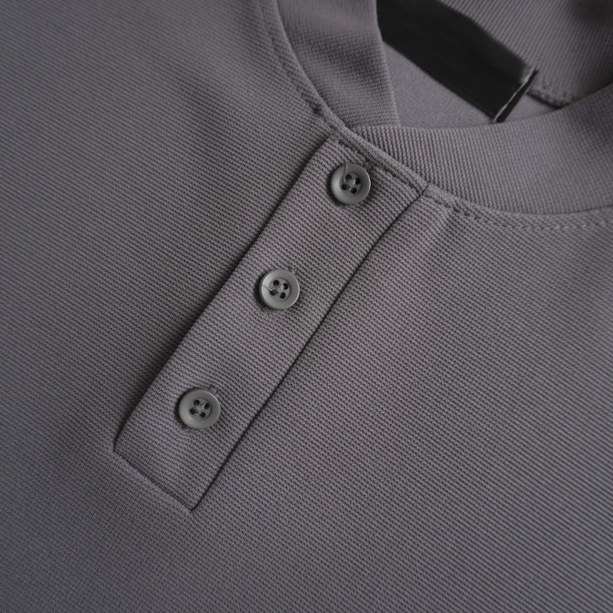 BEST | 🇰🇷亨利領3鈕扣Tee 