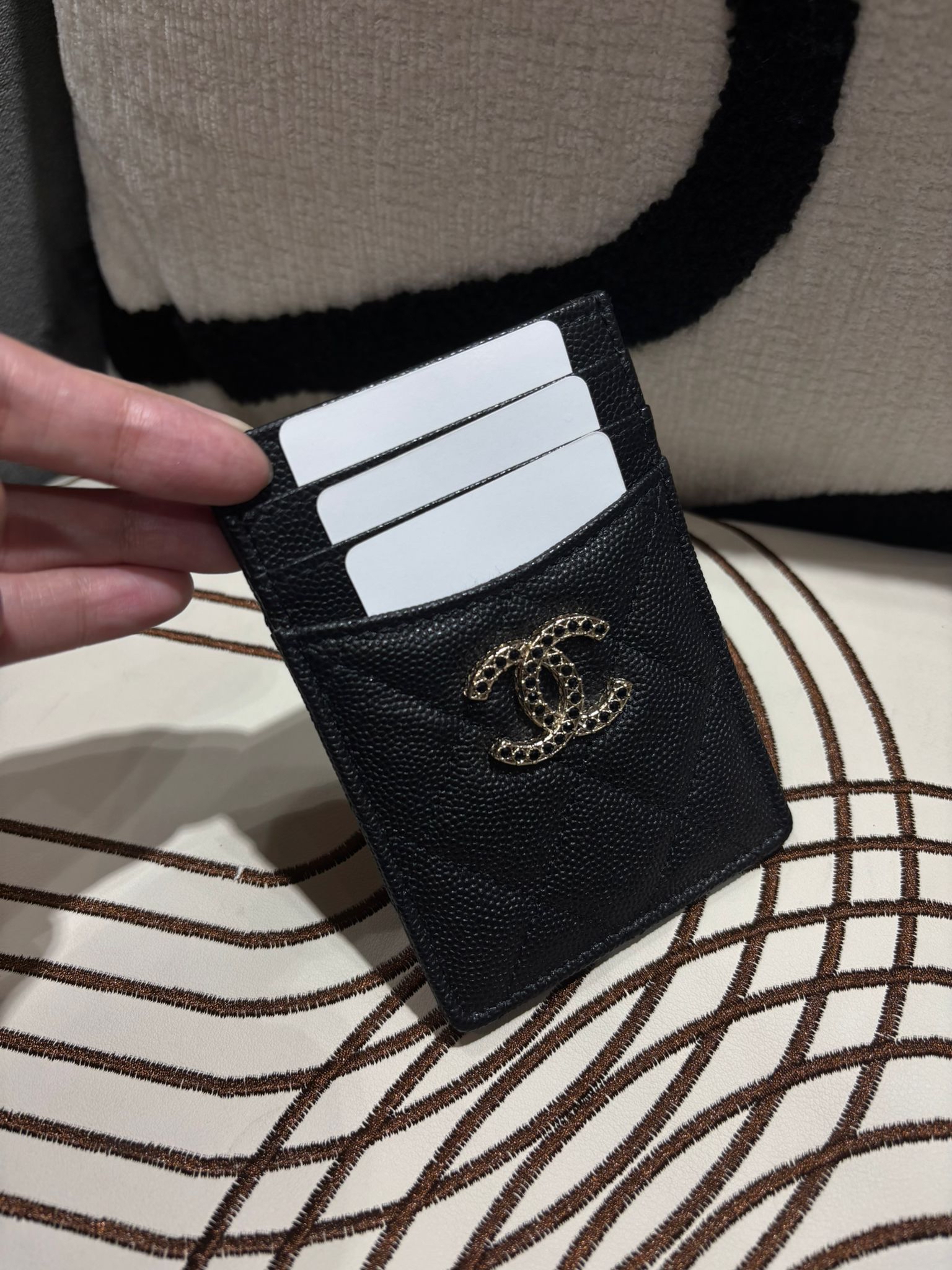 未使用品 Chanel AP3404 Card Holder 黑色荔枝牛皮 100%Authentic, Unused 未使用品 ✅晶片✅Dust bag✅Box
